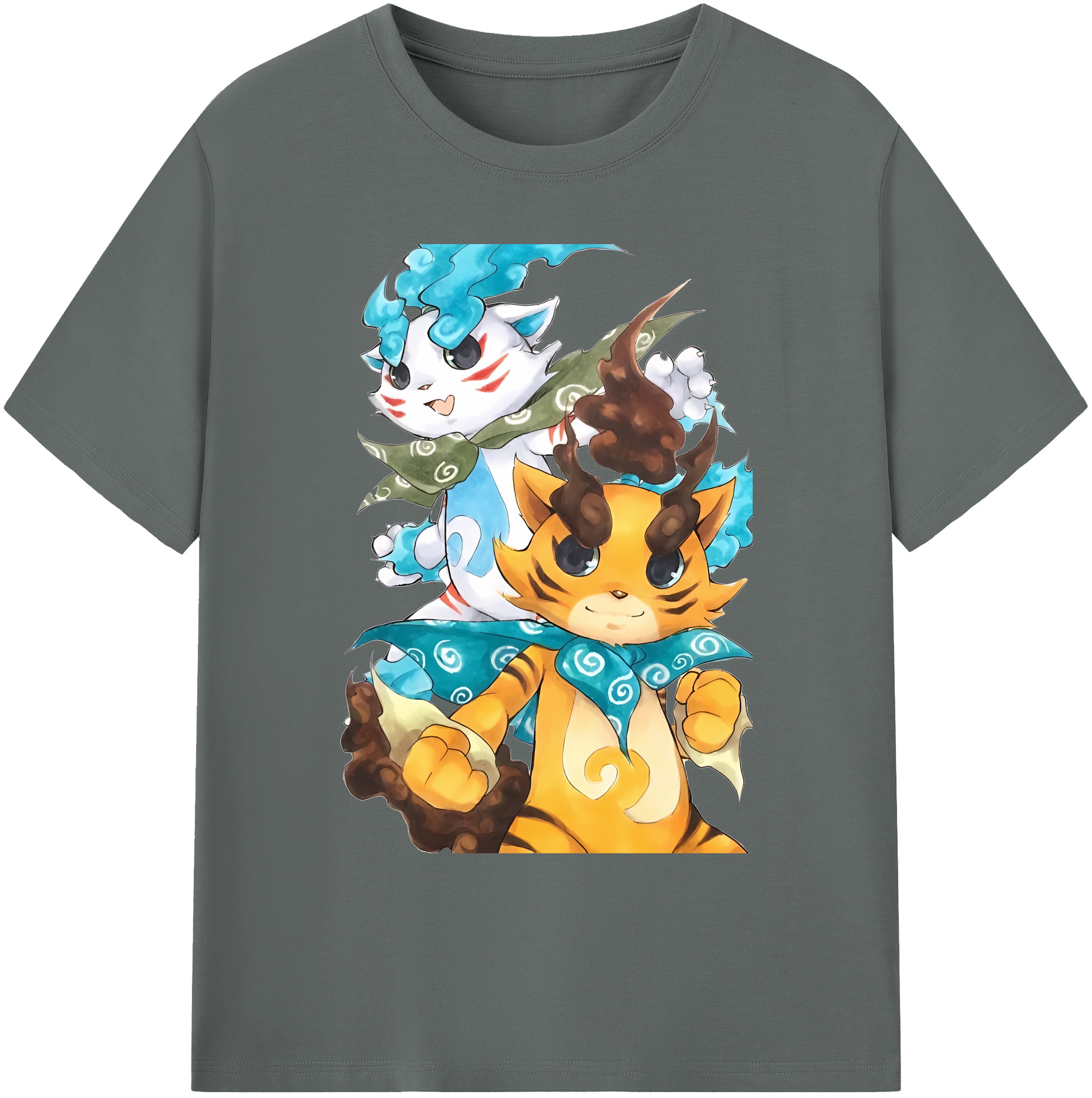 （画像用） 妖怪ウォッチ Yo-kai Watch 綿100％ メンズ半袖Tシャツ｜肌触りやわらか＆通気性